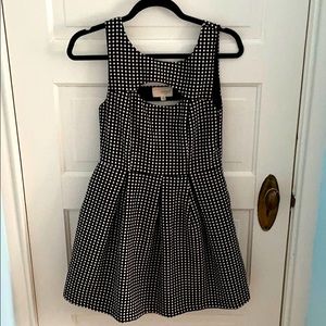Boutique brand black and white polka dot dress